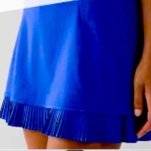 Blue Lululemon skirt.